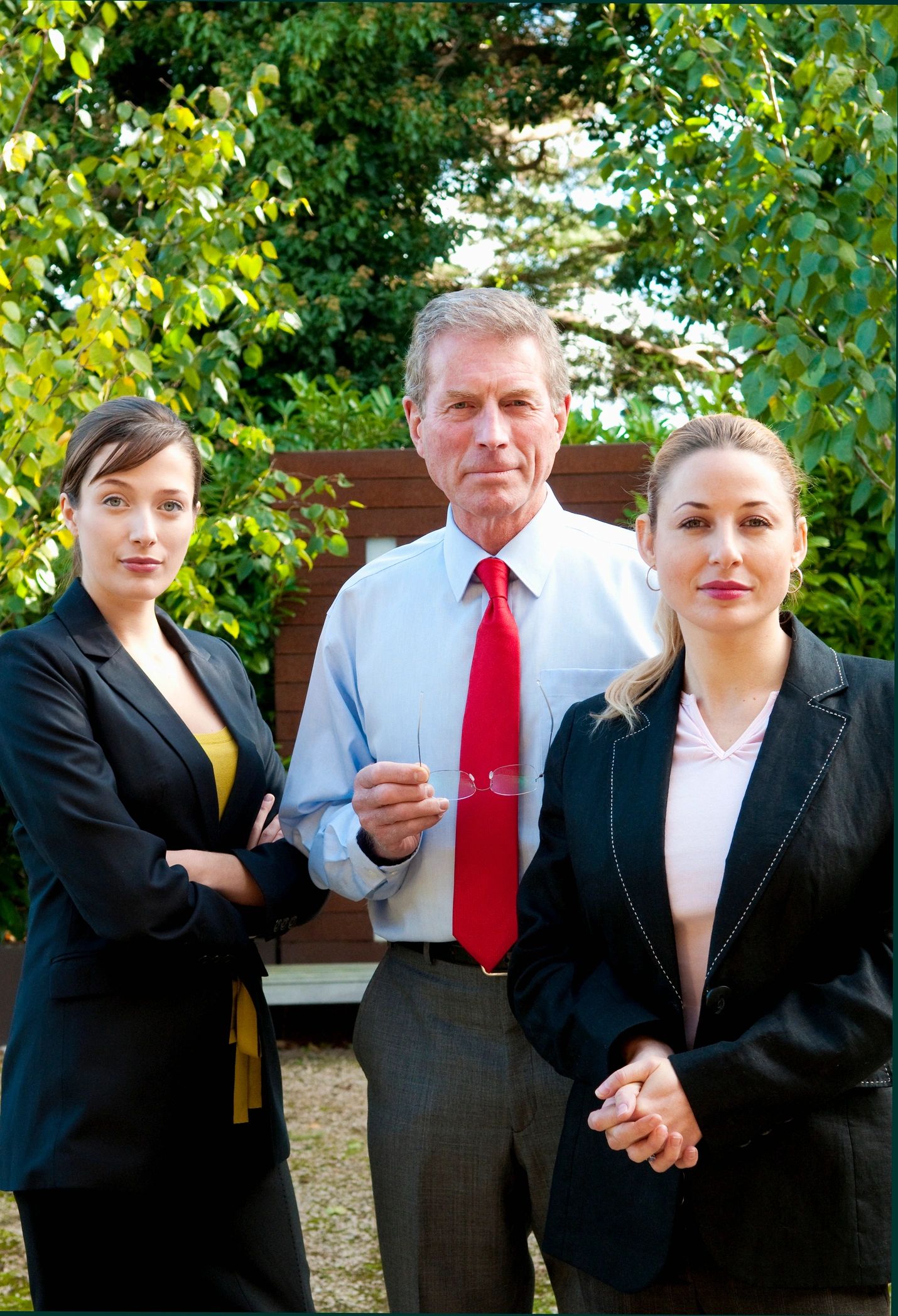 Professional real estate team portrait