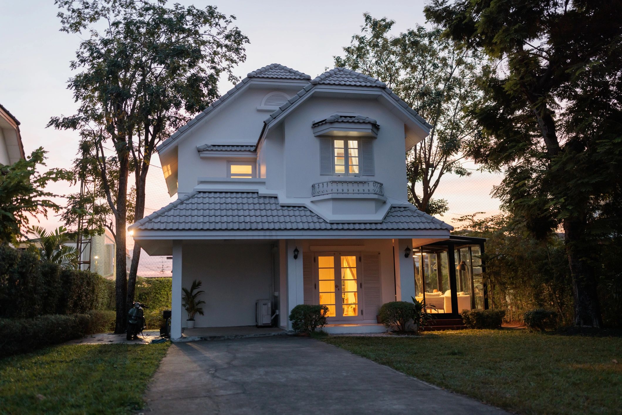 Residential home exterior for buyers