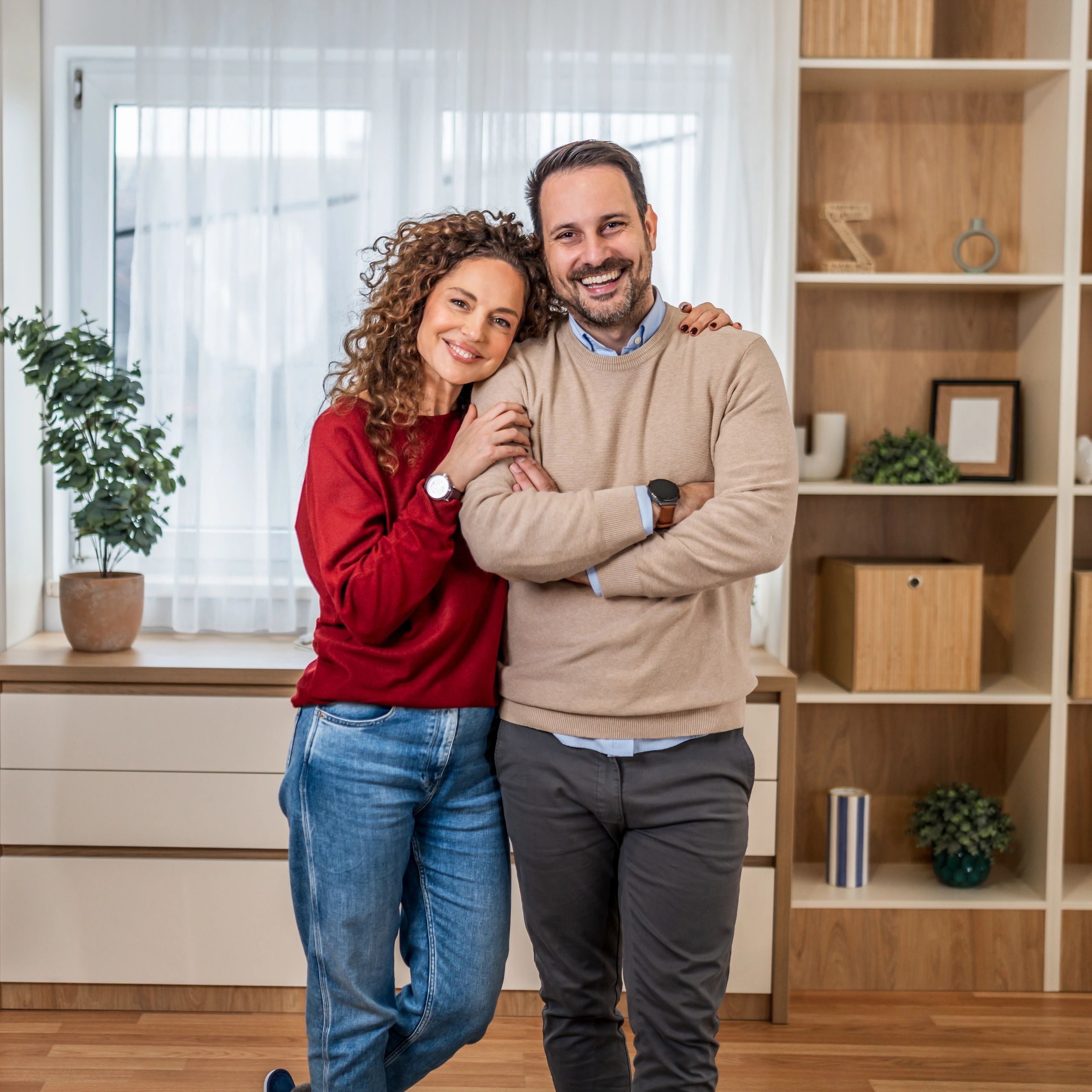 Happy home buyers portrait